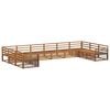 vidaXL Ensembles de canap&eacute;s 9 pc Naturel Bois d'Acacia Massif