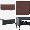 vidaXL Auvent r&eacute;tractable automatique marron 500x300 cm
