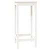 vidaXL Table de bar blanc 50x50x110 cm bois massif de pin