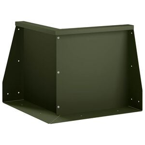 vidaXL Mur de sout&egrave;nement 50 x 50 x 30 cm Acier Vert olive