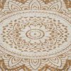 vidaXL Tapis en Jute Floral Naturel 100 x 152 cm Jute