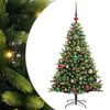 vidaXL Arbre de No&euml;l artificiel &agrave; charni&egrave;res 150 LED Vert 120 cm