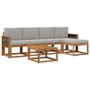 vidaXL Ensemble de canap&eacute;s d'ext&eacute;rieur 6 pc 5 place