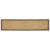 vidaXL Tapis de zone Gris 60 x 250 cm Jute