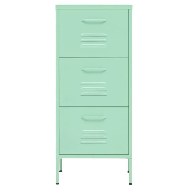 vidaXL Armoire de rangement Vert menthe 42,5x35x101,5 cm Acier