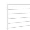 vidaXL T&ecirc;te de lit m&eacute;tal blanc 160 cm