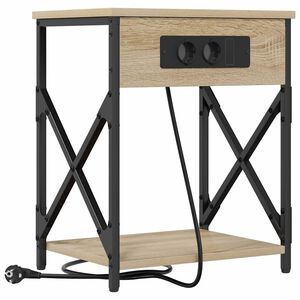 vidaXL Cabinet de chevet Ch&ecirc;ne Sonoma 41 x 31 x 51 cm