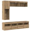 vidaXL Meuble TV 7 pcs Ch&ecirc;ne artisanal Bois d'ing&eacute;nierie
