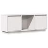 vidaXL Meuble TV Blanc 110,5x35x44 cm Bois de pin massif