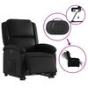 vidaXL Fauteuil inclinable &eacute;lectrique noir similicuir