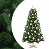 vidaXL Sapin de No&euml;l artificiel avec boules 120 cm 150 LED Blanc chaud