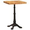 vidaXL Table bistrot 50 x 50 x 76 cm Bois d'Acacia Massif Marron Carr&eacute;
