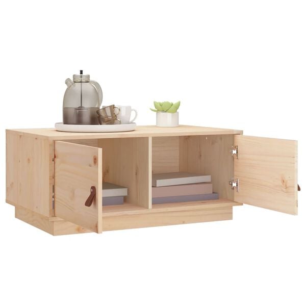 vidaXL Table basse 80x50x35 cm Bois massif de pin