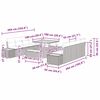 vidaXL Ensemble de canap&eacute; de jardin 11 pcs Noir Poly rotin