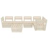 vidaXL Salon de jardin palette 6 pcs Bois d'épicéa imprégné