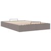 vidaXL Cadre de lit ottoman sans matelas taupe 140x190 cm tissu
