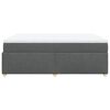 vidaXL Sommier à lattes de lit avec matelas Gris foncé 140x200cm Tissu