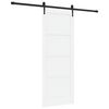 vidaXL Porte coulissante ORKDAL Blanc 78 x 202 cm Bois de pin massif