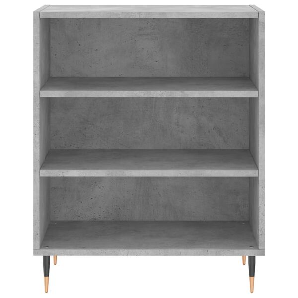 vidaXL Buffet gris b&eacute;ton 57x35x70 cm bois d'ing&eacute;nierie