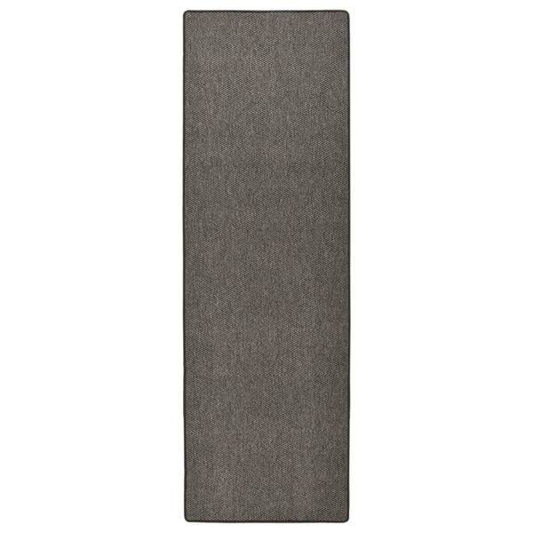 vidaXL Tapis de couloir Aspect de sisal Anthracite 80x250 cm