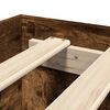 vidaXL Cadre de lit sans matelas ch&ecirc;ne fum&eacute; 120x200 cm bois ing&eacute;nierie