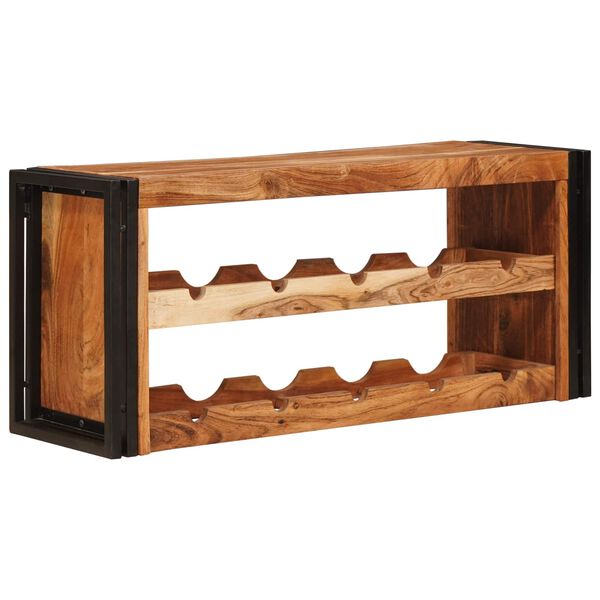 vidaXL &Eacute;tag&egrave;re &agrave; vin Marron 100 x 45 x 33 cm Bois d'Acacia Massif