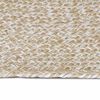 vidaXL Tapis de surface Naturel et Blanc 200 x 290 cm Jute