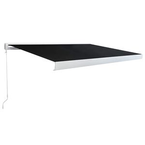 vidaXL Store banne manuel avec LED solaire 3,5 x 2,5 m