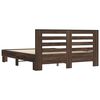 vidaXL Cadre de lit sans matelas ch&ecirc;ne marron 160x200 cm