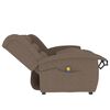 vidaXL Fauteuil de massage inclinable &agrave; 2 places taupe tissu