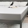 vidaXL Surmatelas Blanc 160 x 200 cm Tissu Jacquard