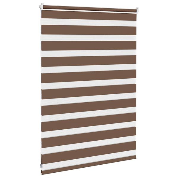 vidaXL Store z&egrave;bre marron 100x100 cm largeur du tissu 95,9cm polyester