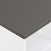 vidaXL Table de bar Blanc et gris anthracite 60x60x110 cm
