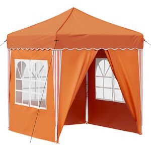 vidaXL Tente de f&ecirc;te pop-up 195 x 195 x 245 cm Orange Tissu Oxford
