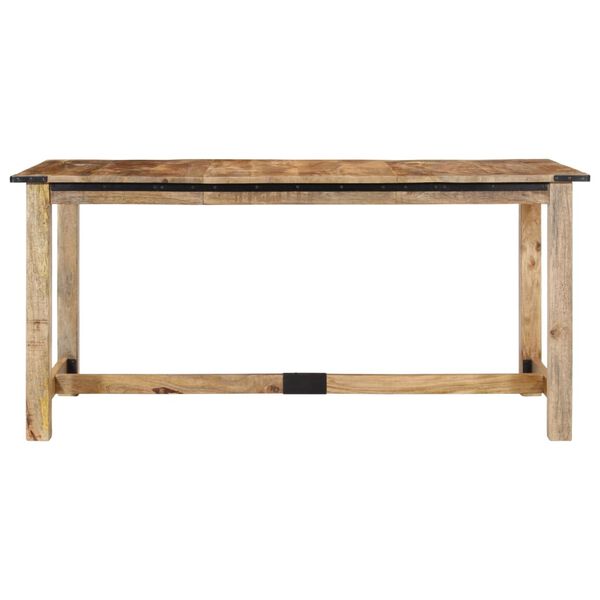 vidaXL Table &agrave; manger 160x80x75 cm bois de manguier massif