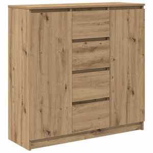 vidaXL Buffet tiroirs ch&ecirc;ne artisanal 100,5x35x98,5 cm bois ing&eacute;nierie