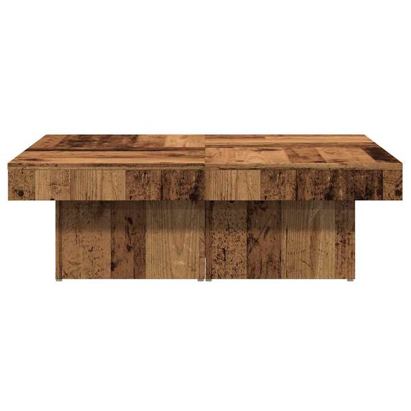 vidaXL Table basse vieux bois 90x90x28 cm bois d'ing&eacute;nierie