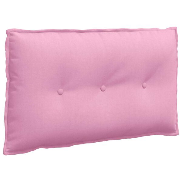 vidaXL Coussin de Dos Rose 80 x 19 x 50 cm tissu