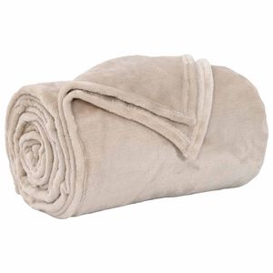 vidaXL Jet&eacute; Beige 130 x 150 cm Toison