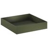 vidaXL Cache-pot de jardin Vert olive 100 x 100 x 20 cm