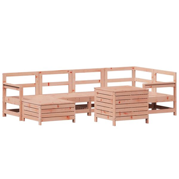 vidaXL Salon de jardin 7 pcs bois massif sapin de douglas