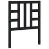 vidaXL T&ecirc;te de lit Noir 81x4x100 cm Bois massif de pin