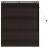 vidaXL Store V&eacute;nitien Marron fonc&eacute; 120 x 130 cm 35 mm