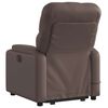 vidaXL Fauteuil inclinable de massage &eacute;lectrique marron similicuir