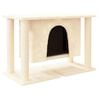 vidaXL Arbre &agrave; chat avec griffoirs en sisal Cr&egrave;me 50 cm