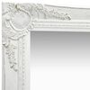 vidaXL Miroir mural style baroque 40x40 cm Blanc