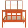 vidaXL Lit biblioth&egrave;que sans matelas cire marron 90x200 cm pin massif