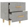 vidaXL Tables de chevet 2 pcs Gris b&eacute;ton 40x35x47,5 cm