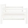 vidaXL Lit de jour sans matelas blanc 90x190 cm bois de pin massif