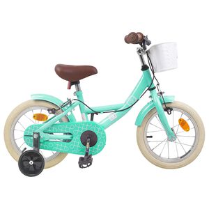 vidaXL V&eacute;lo pour Enfants 16 Pouces pour 4-6 ans Vert Mer